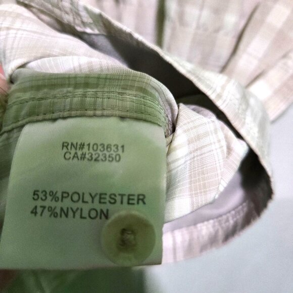 Simms shirt mens Medium plaid Short-sleeve button-front - Picture 7 of 7